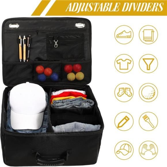 3 Pcs Golf Trunk Organizer Storage Waterproof Collapsible Golf Trunk Organizer - Picture 7 of 7